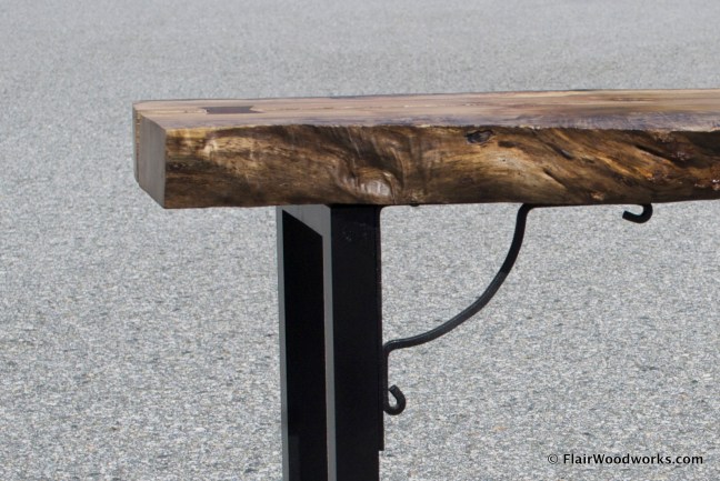 Maple Slab Table Detail
