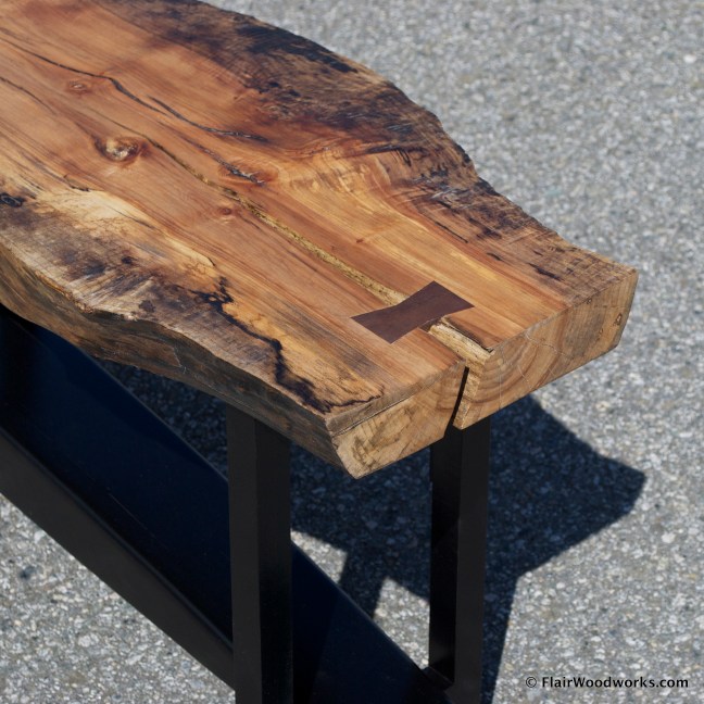 Maple Slab Table Top Detail