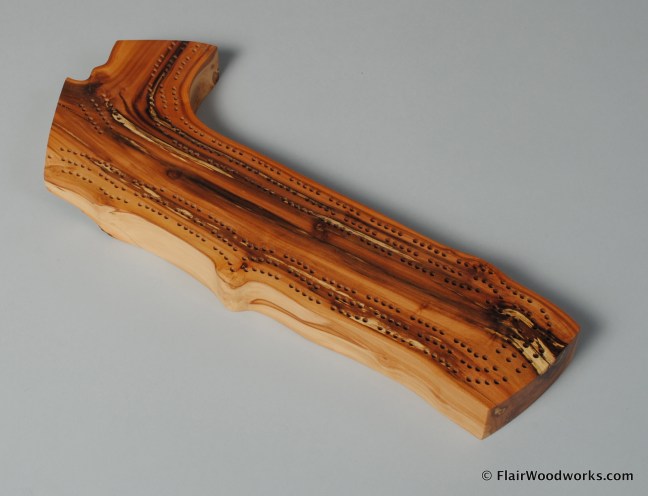 Apple Cribbage Board III Back