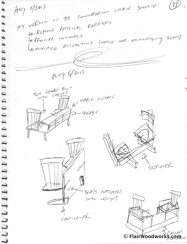 Conversation Chair Sketches page4