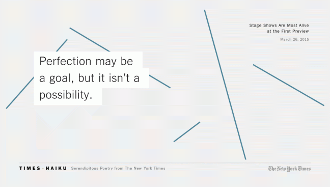 Laura Collins-Hughes - Perfection may be a goal