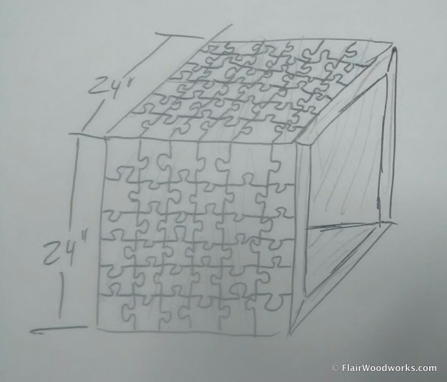 Puzzle Table Sketch