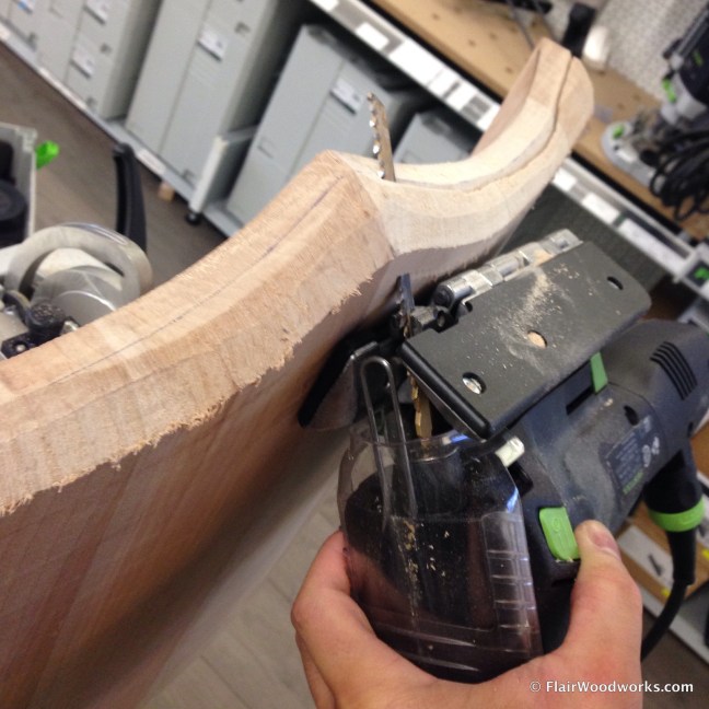 Bevelling with Jigsaw